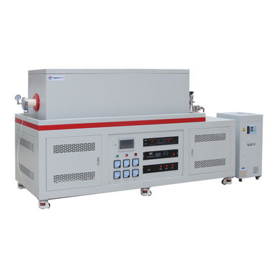 品質  1700C High Vacuum Three Zone Tube Furnace CVD Tube Furnace With Water Cooling Flanges 工場